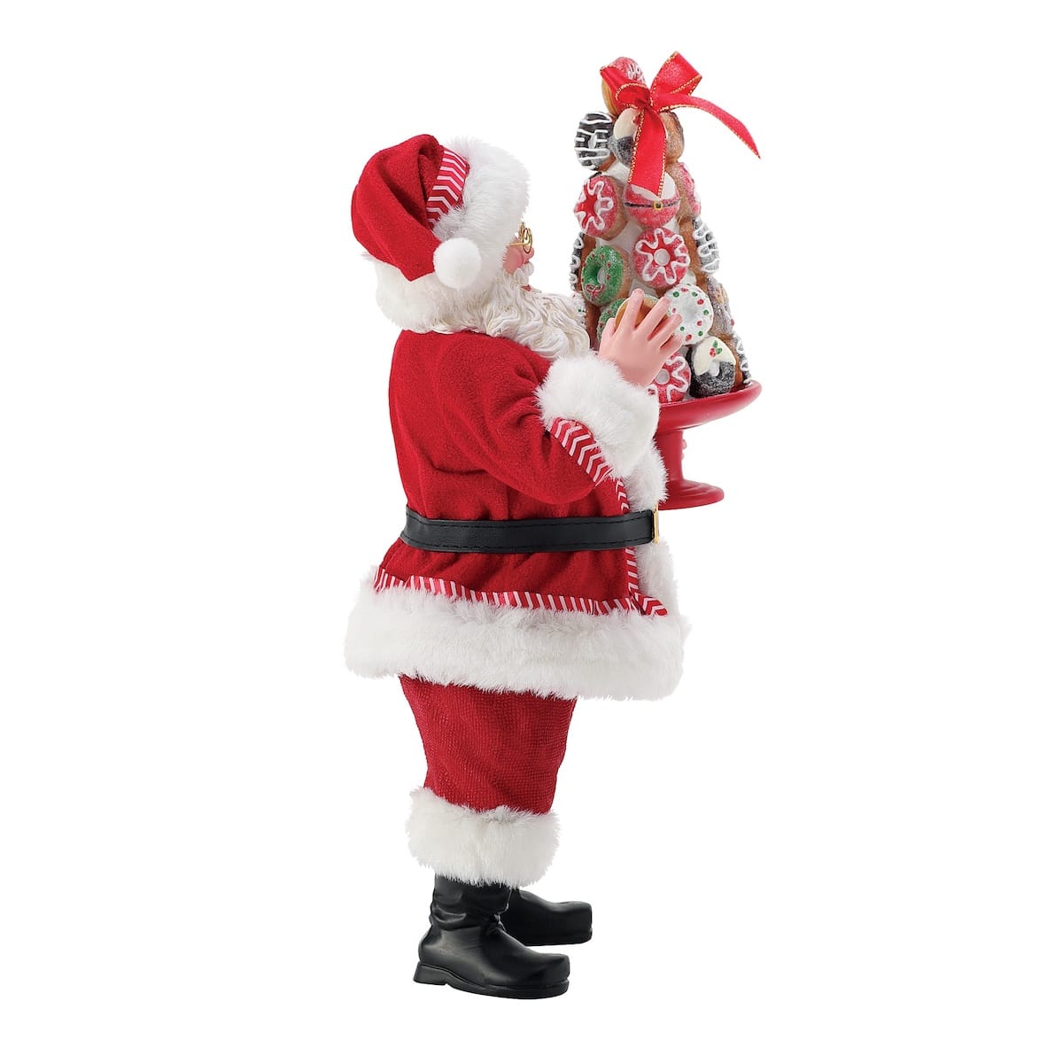 Donut Tower Santa Figurine Side Two