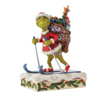 Grinch Cross Country Skiing By Jim Shore