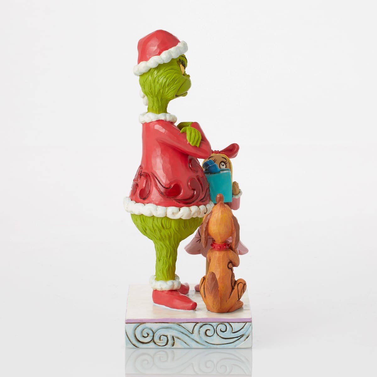 Grinch Gift Giving Cindy and Max by Jim Shore Side Two