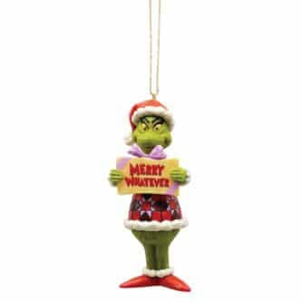Grinch Merry Whatever Ornament By Jim Shore