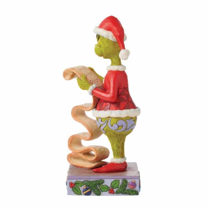 Grinch Naughty Nice List by Jim Shore Side Two