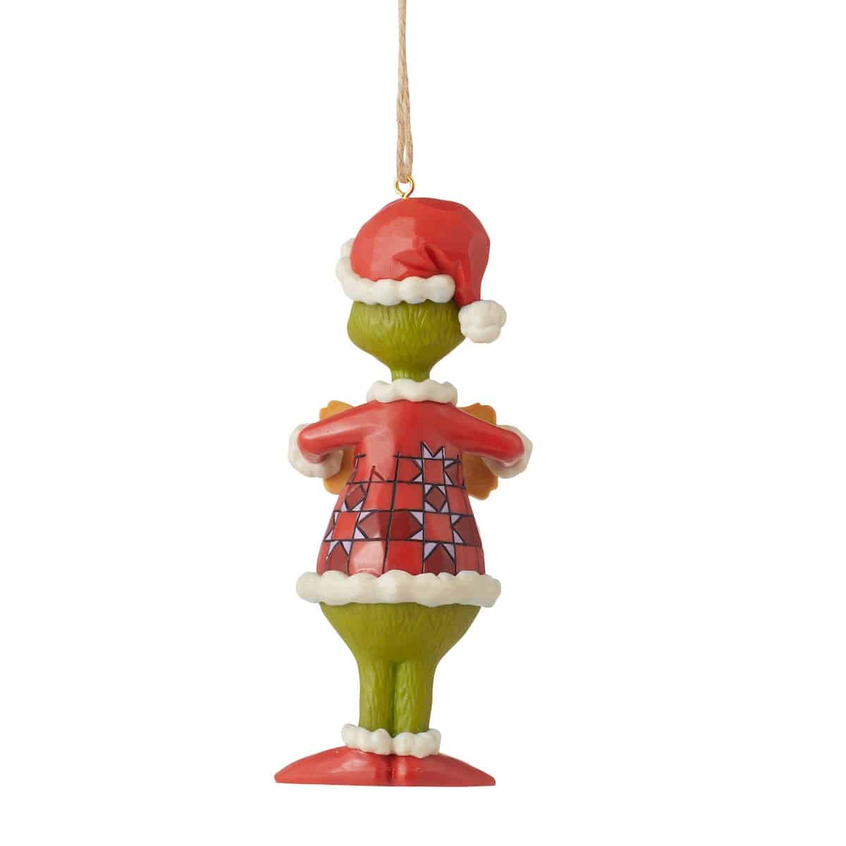 Grinch Naughty Nice Ornament by Jim Shore Back