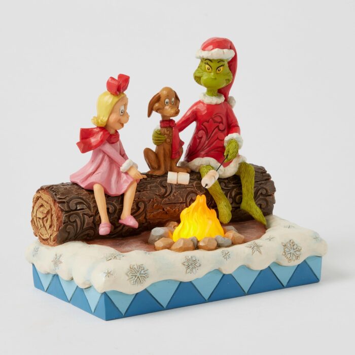 Grinch Roasting Marshmallows by Jim Shore Mid Turn