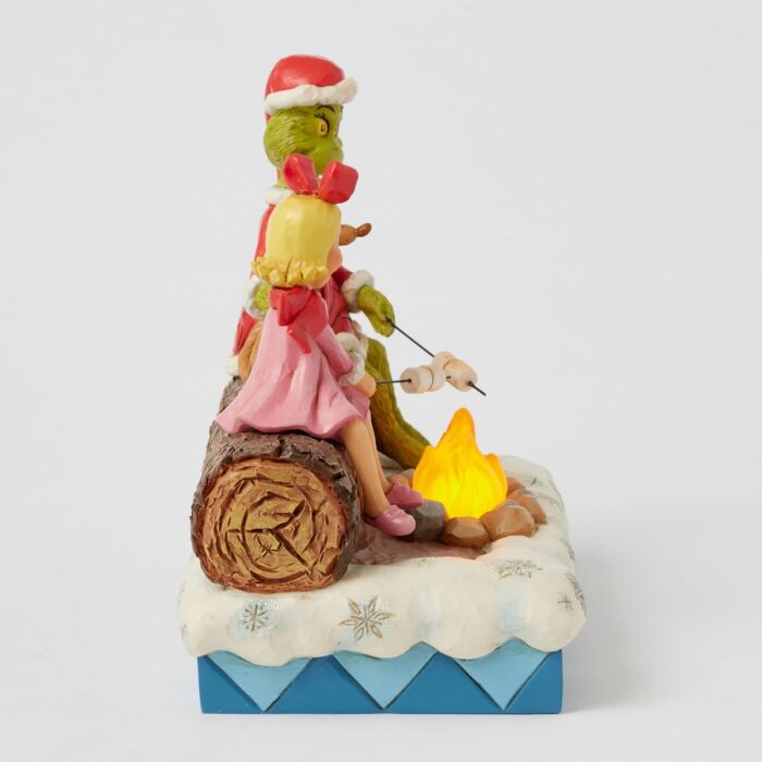 Grinch Roasting Marshmallows by Jim Shore Side
