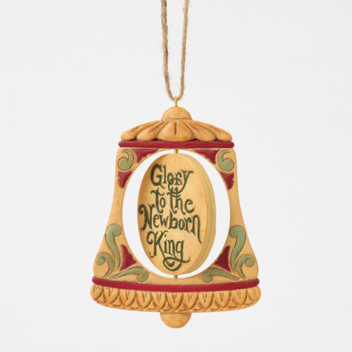 Holy Family Rotating Bell Ornament by Jim Shore Spin