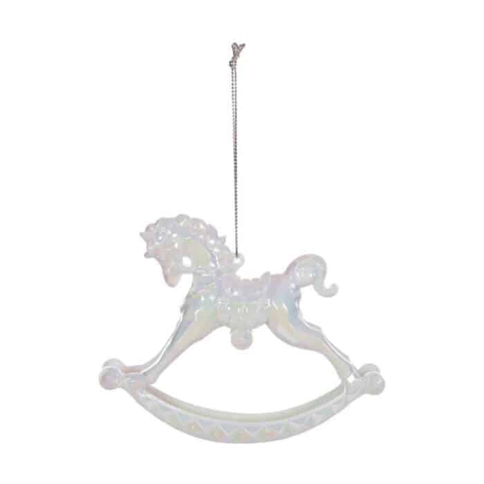 Iridescent Rocking Horse Ornament