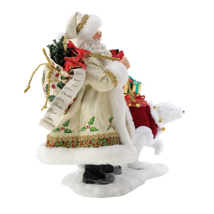 Polar Pair Santa Figurine Side