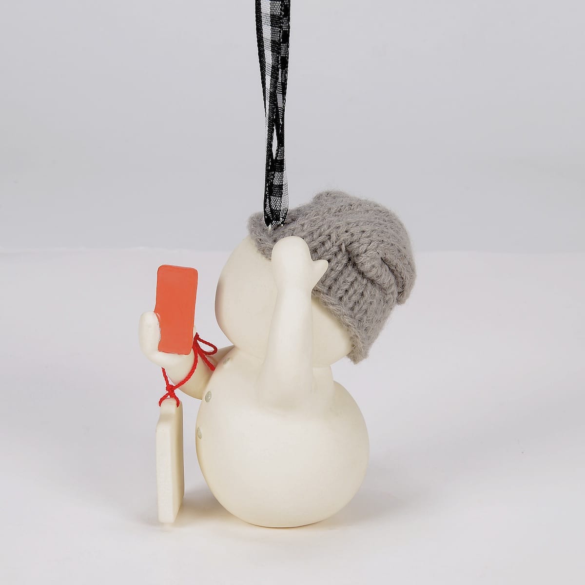 Pretty As a Peach Snowpinion Ornament Side