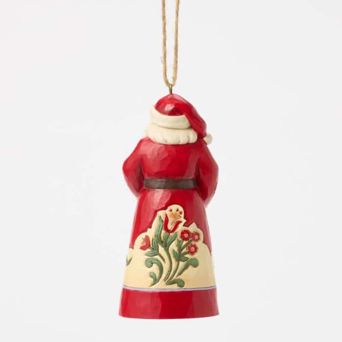 Santa with Pets Ornament by Jim Shore Back