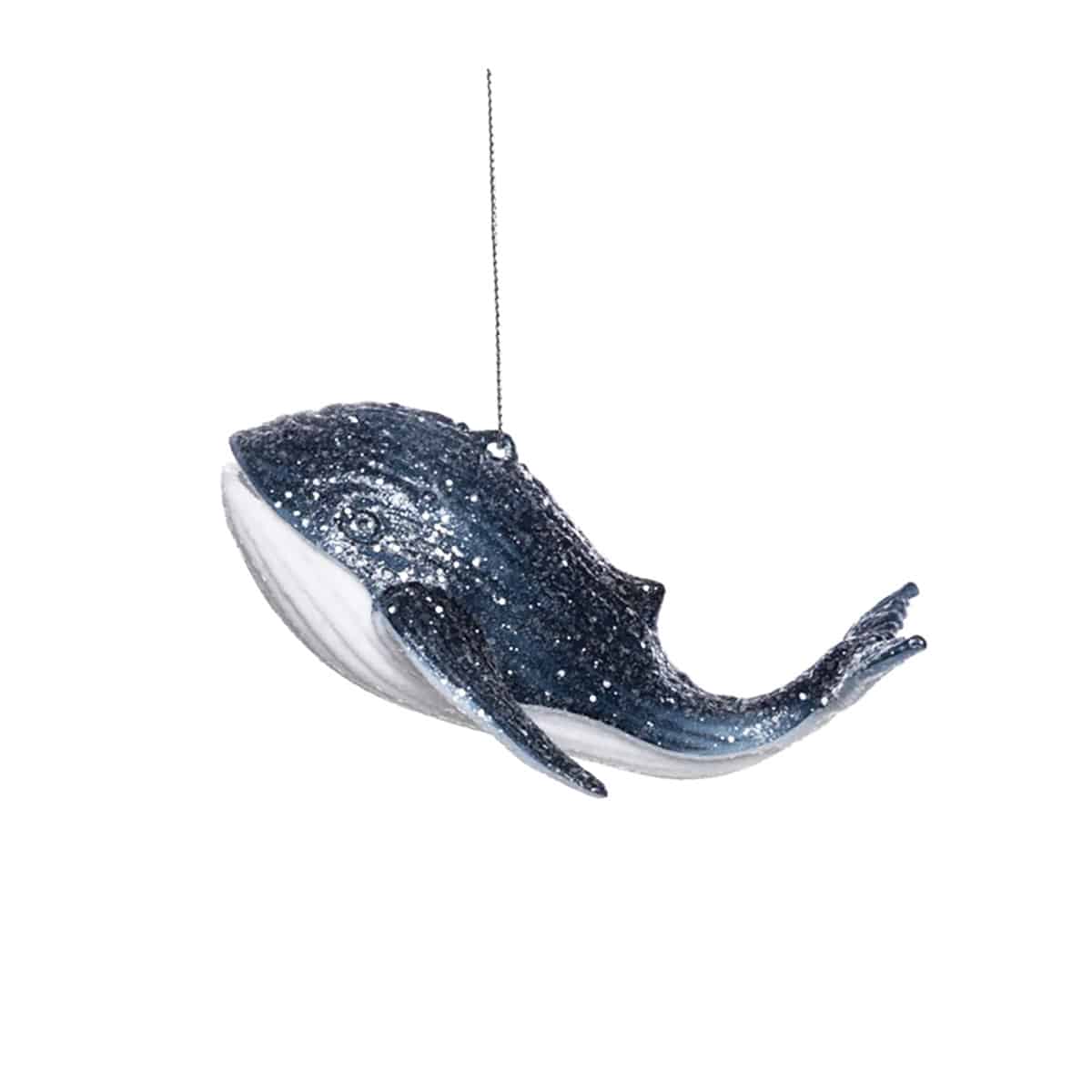 Shimmer Blue Whale Ornament