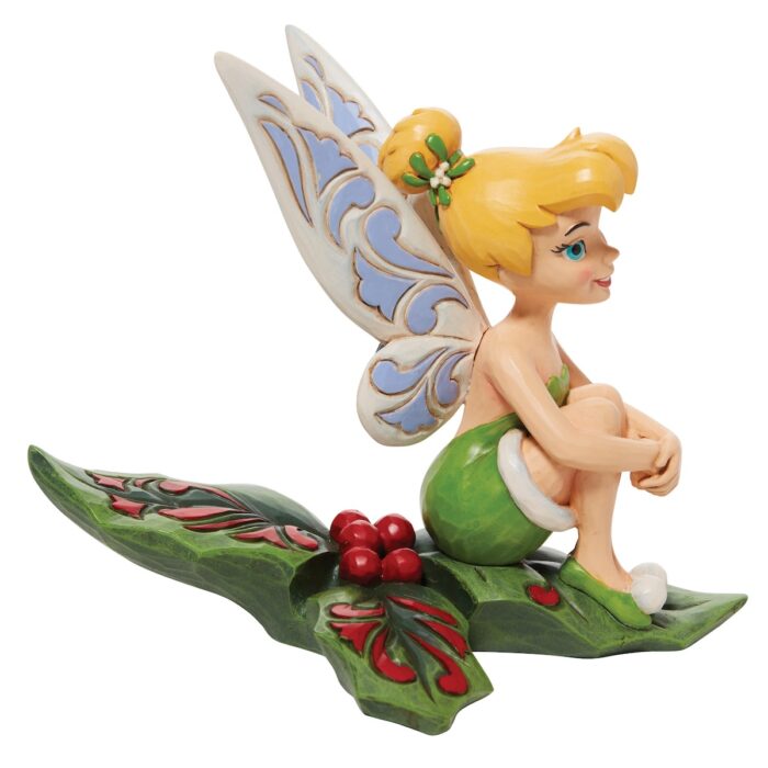 Tinker Bell on Holly Leaf Ornament by Jim Shore Side Two