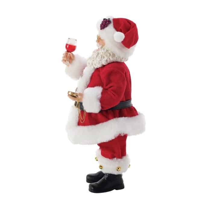 Wine Time Santa Figurine Side Two