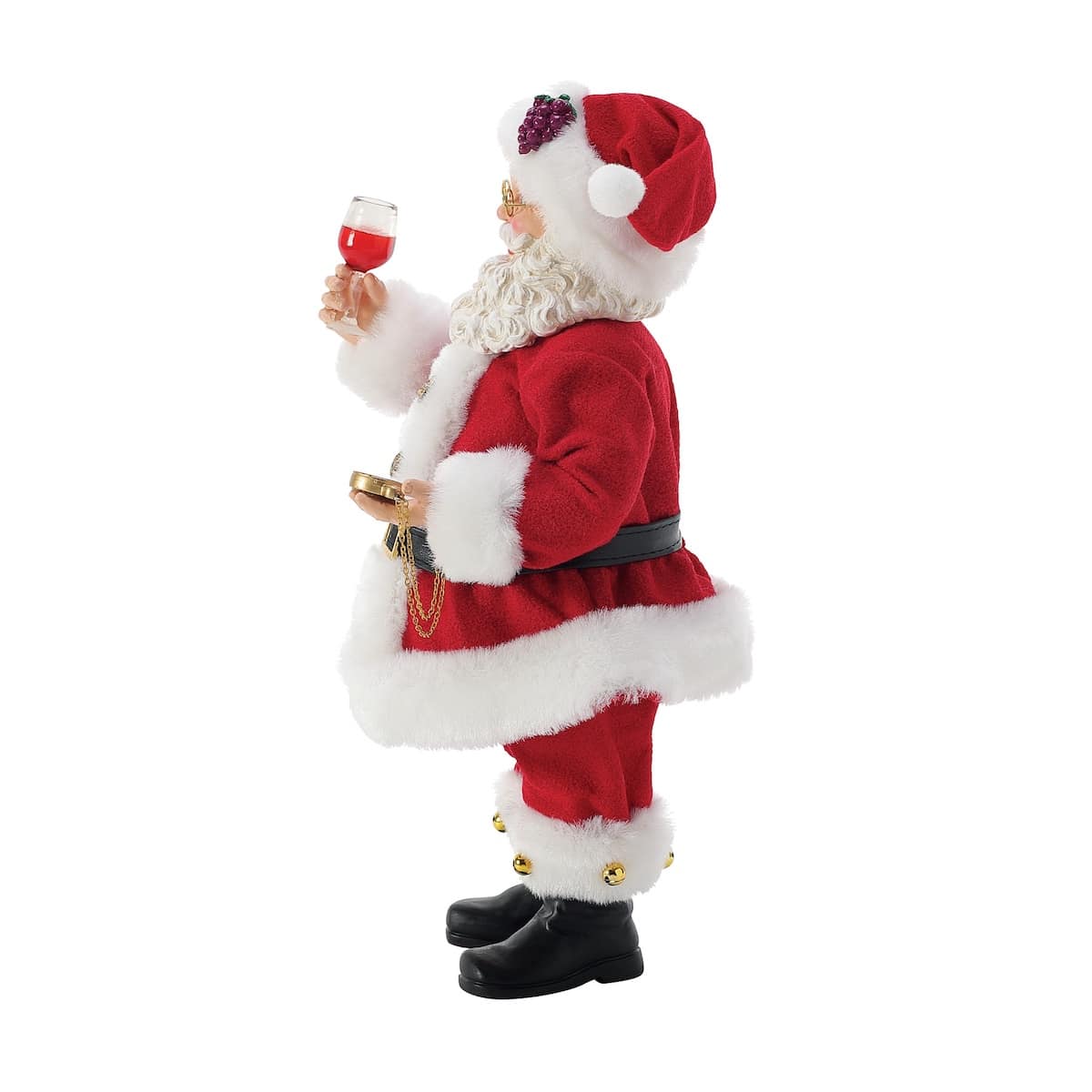 Wine Time Santa Figurine Side Two