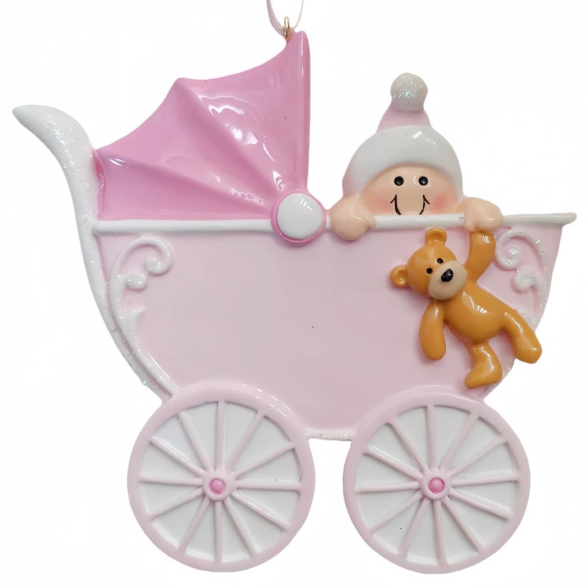 Baby in Carriage Ornament Personalized