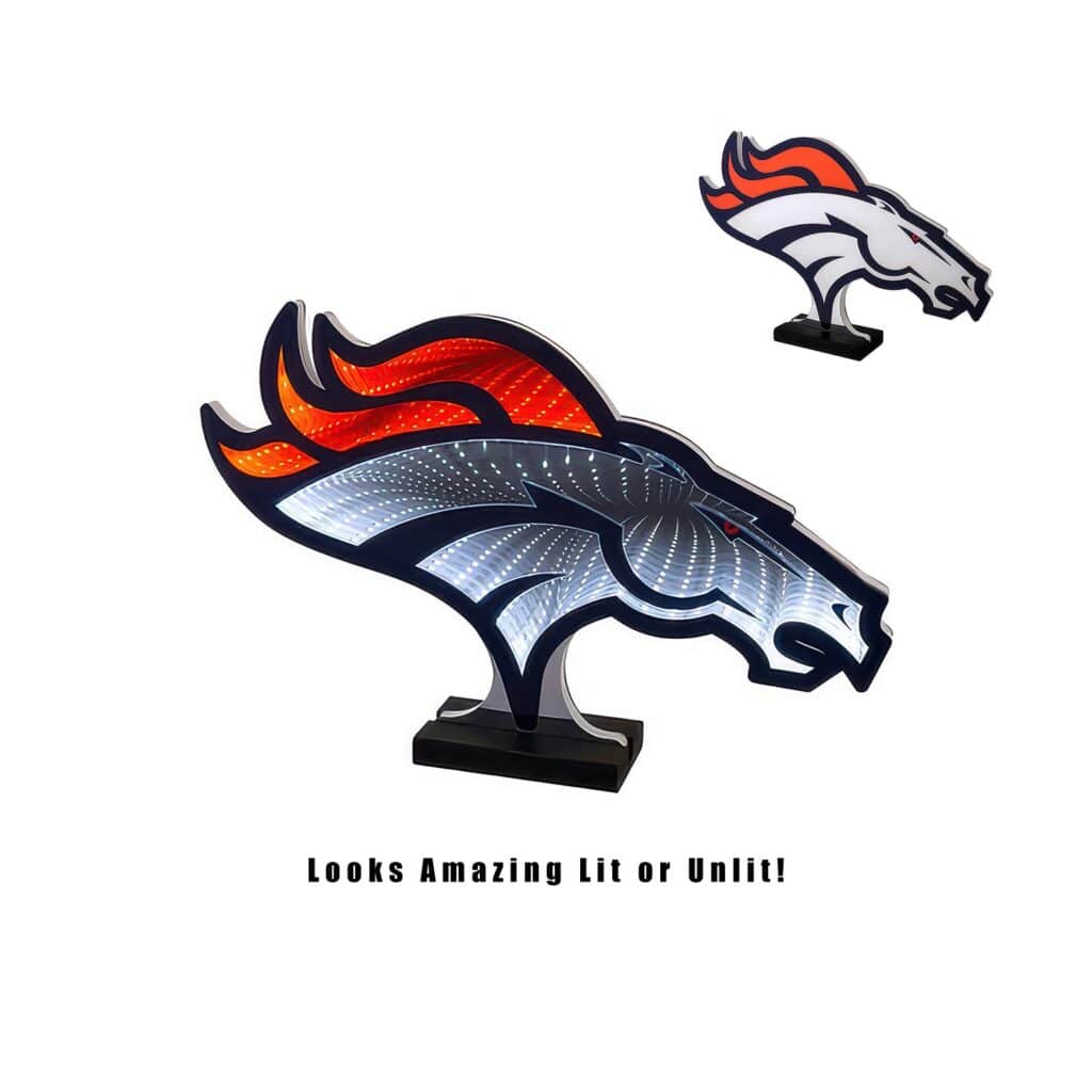 Denver Broncos Logo Infinity Lit Decor