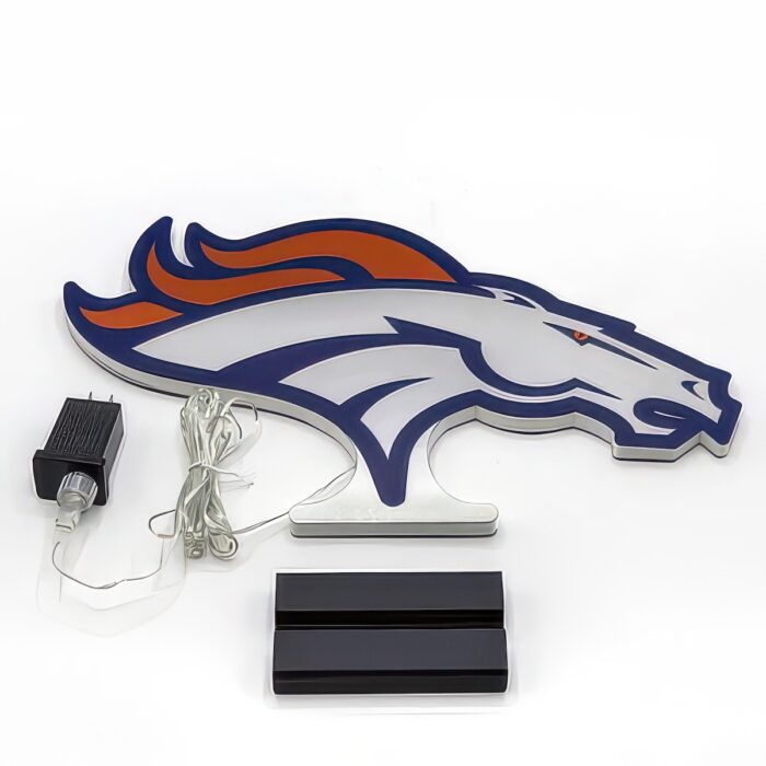 Denver Broncos Logo Infinity Lit Decor Parts