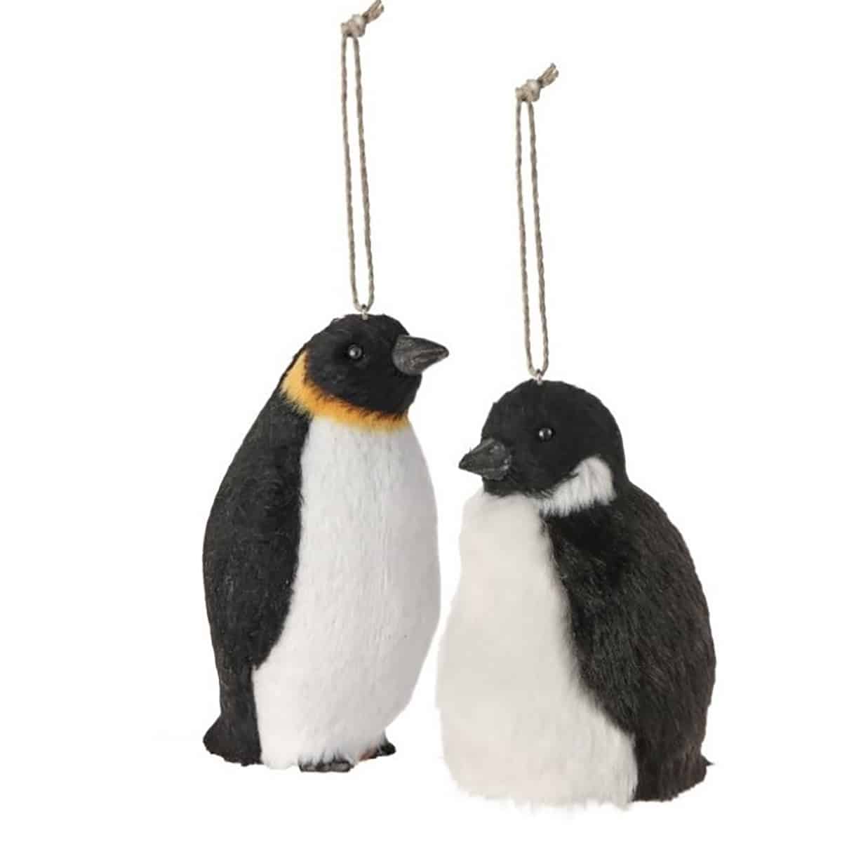 Faux Fur Penguin Ornament