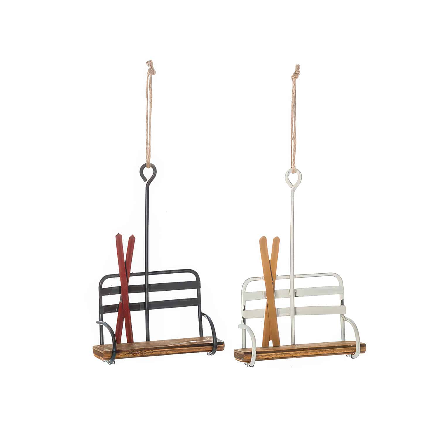 Metal Ski Chair Lift Ornament