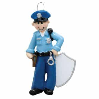 Police Officer Shield Ornament