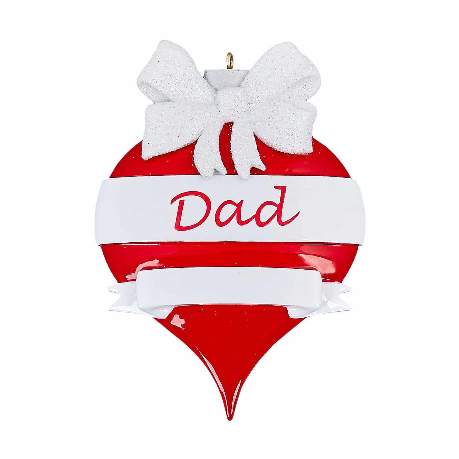 Red Ornament Dad Personalized Ornament