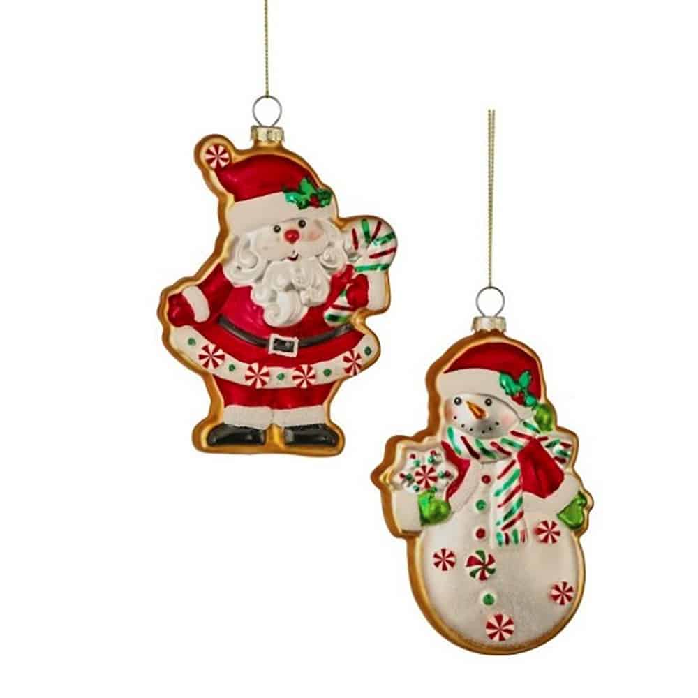 Santa or Snowman Cookie Ornament