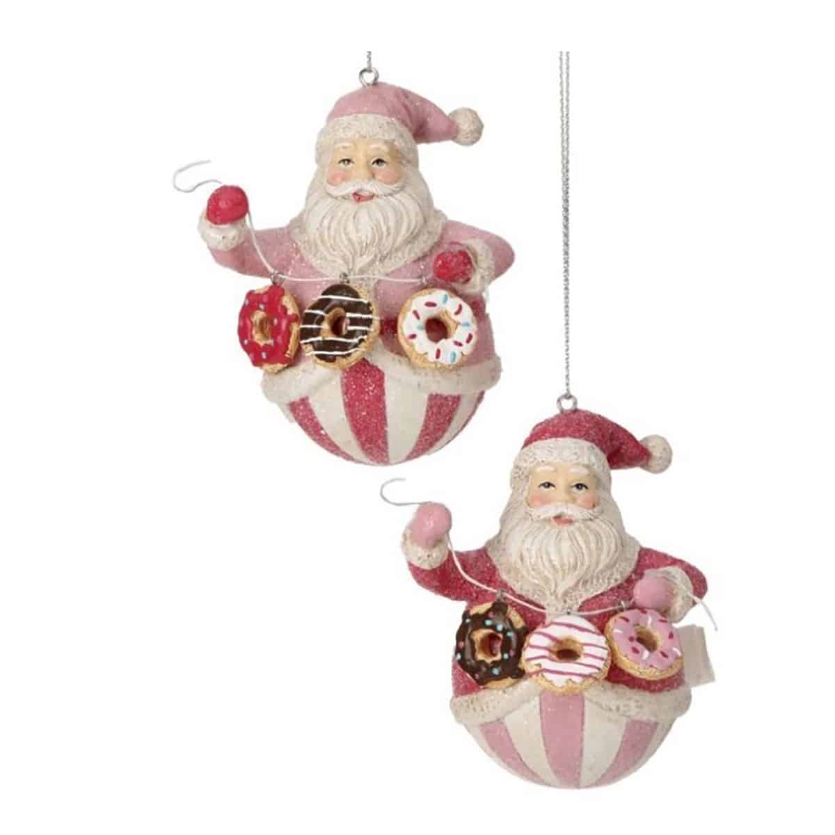 Santa Sweet Garland Donuts Ornament