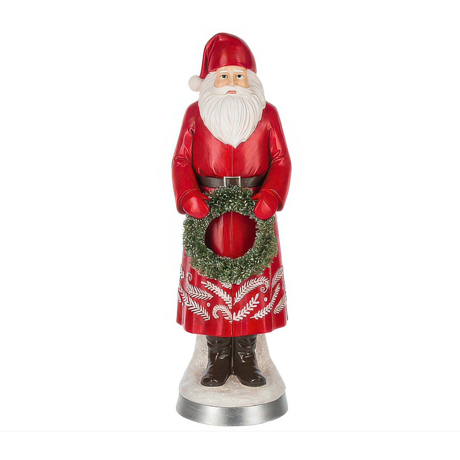 Scroll Work Santa Figurine
