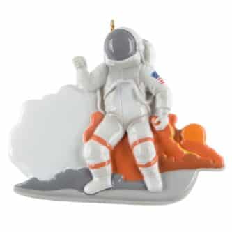 Space Travel Astronaut Ornament Personalized