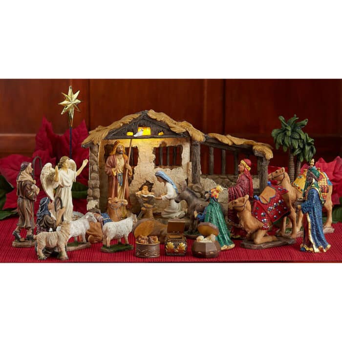 Three Kings Nativity Set Twenty Three Pieces 5