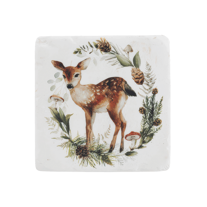 Woodland Animal Coaster Set Deer