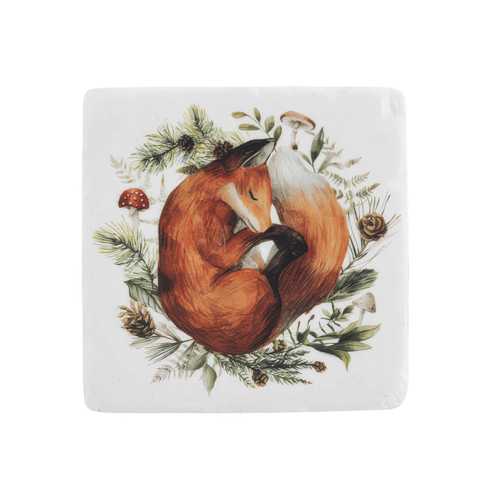 Woodland Animal Coaster Set Fox