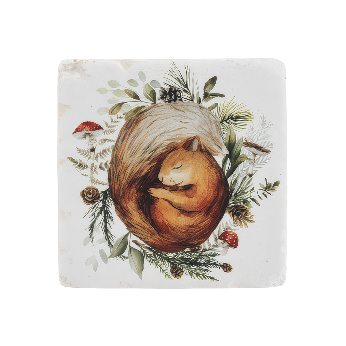 Woodland Animal Coaster Set Squirrel