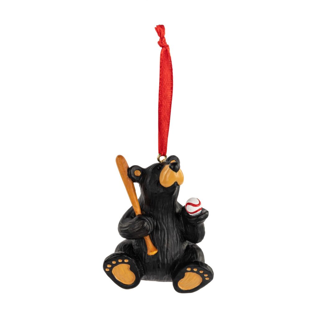 Baseball Player Ornament Bearfoots® Bear