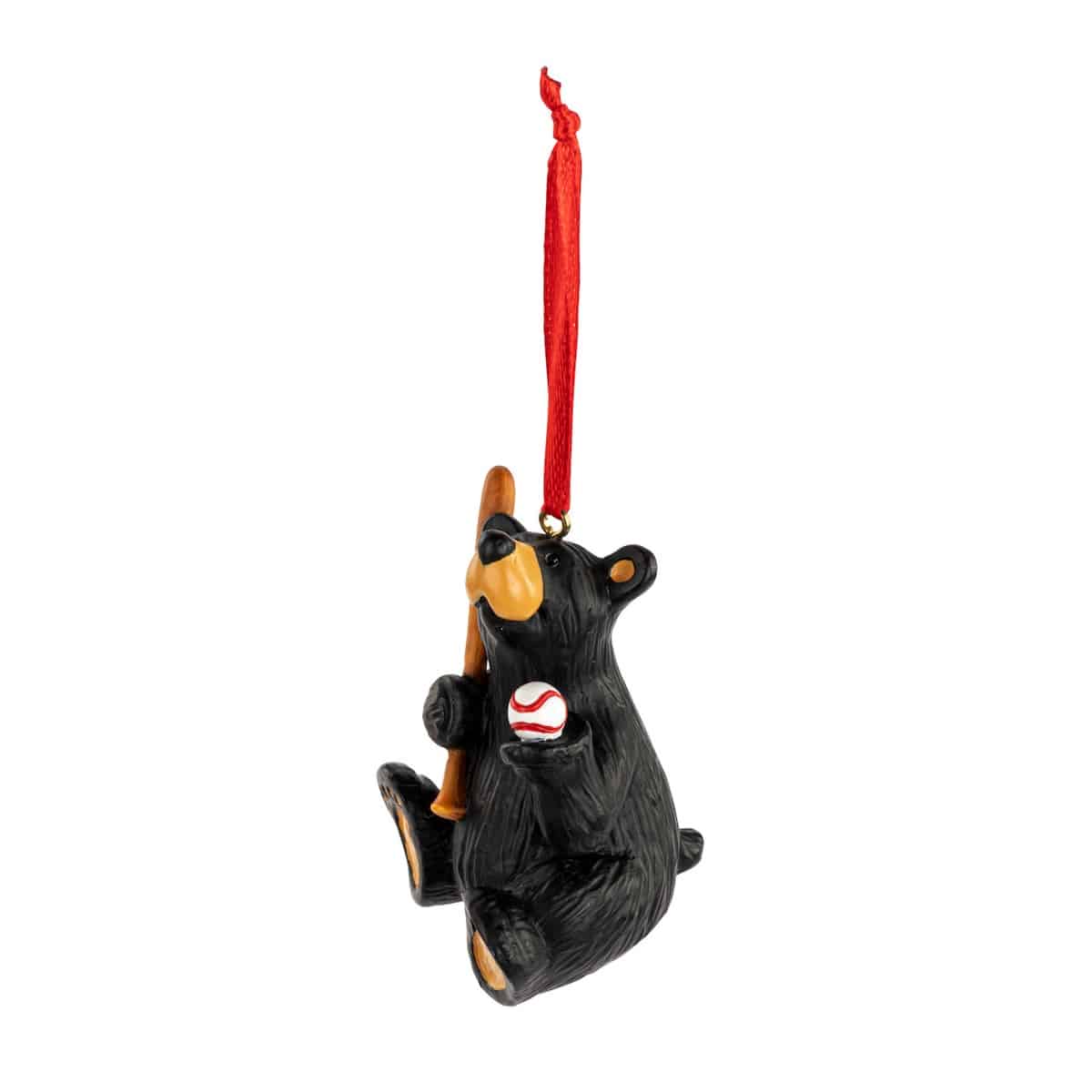 Baseball Player Ornament Bearfoots® Bear Side