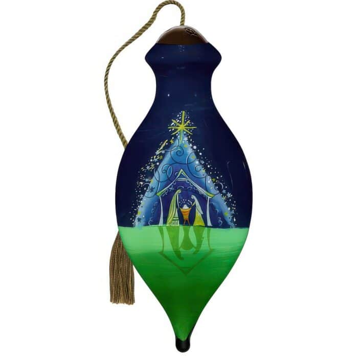 Nativity and Sparkling Star Neqwa Art® Ornament