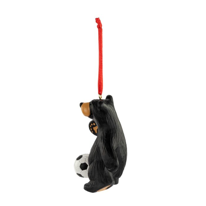 Soccer Player Ornament Bearfoots® Bear Side