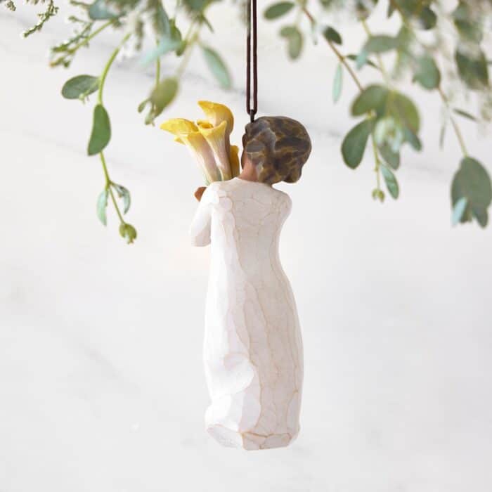 with Gratitude Ornament Willow Tree® Back