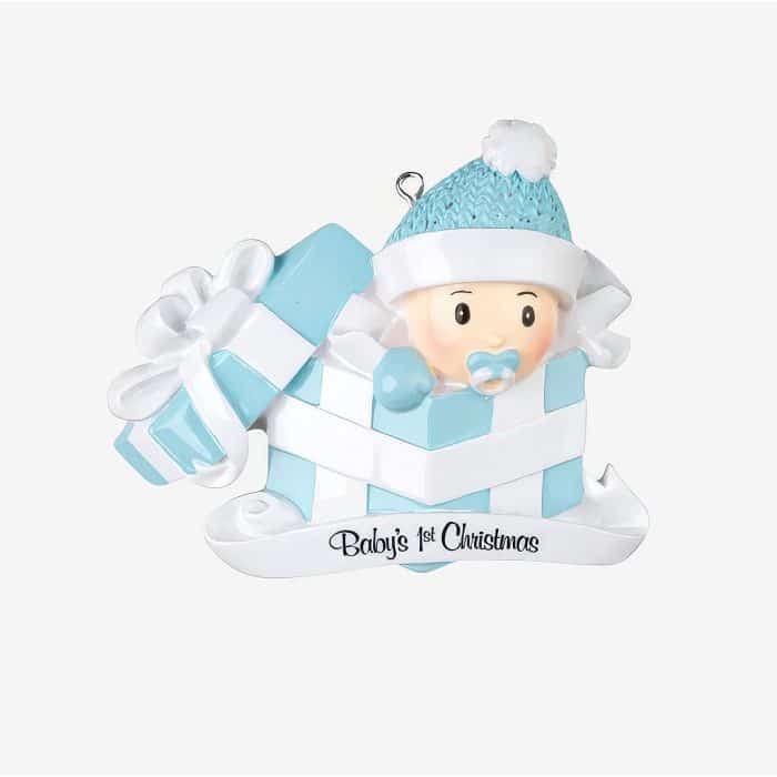 Baby Gift First Christmas Ornament Personalized 2