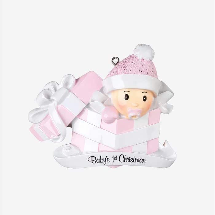 Baby Gift First Christmas Ornament Personalized 4