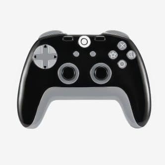 Black Game Controller Ornament Personalize