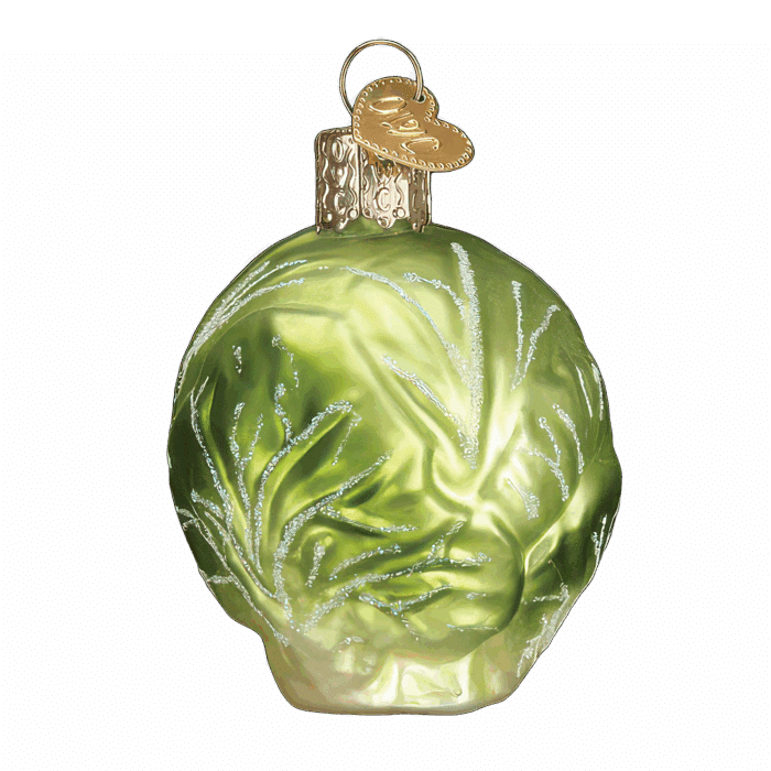 Brussel Sprout Ornament by Old World Christmas Back
