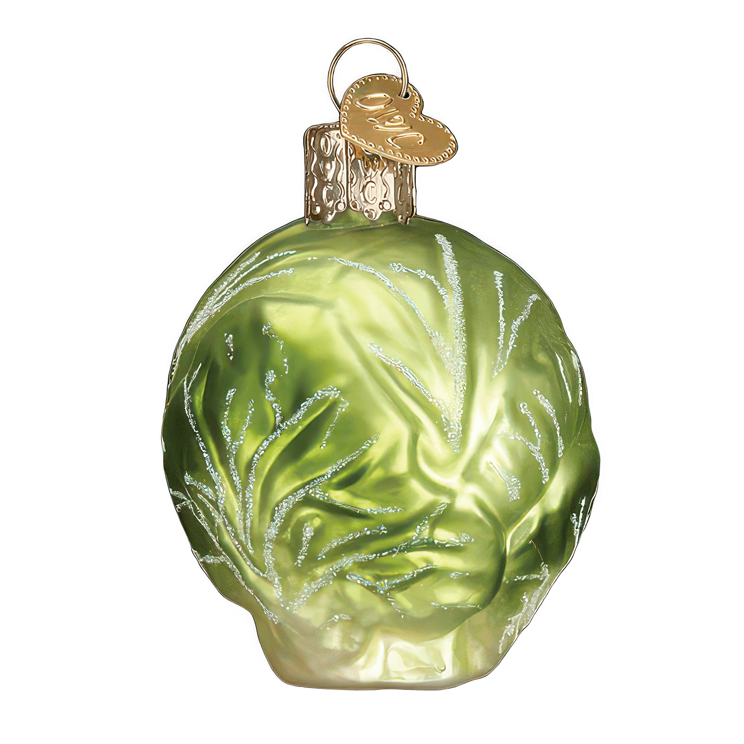 Brussel Sprout Ornament by Old World Christmas Back