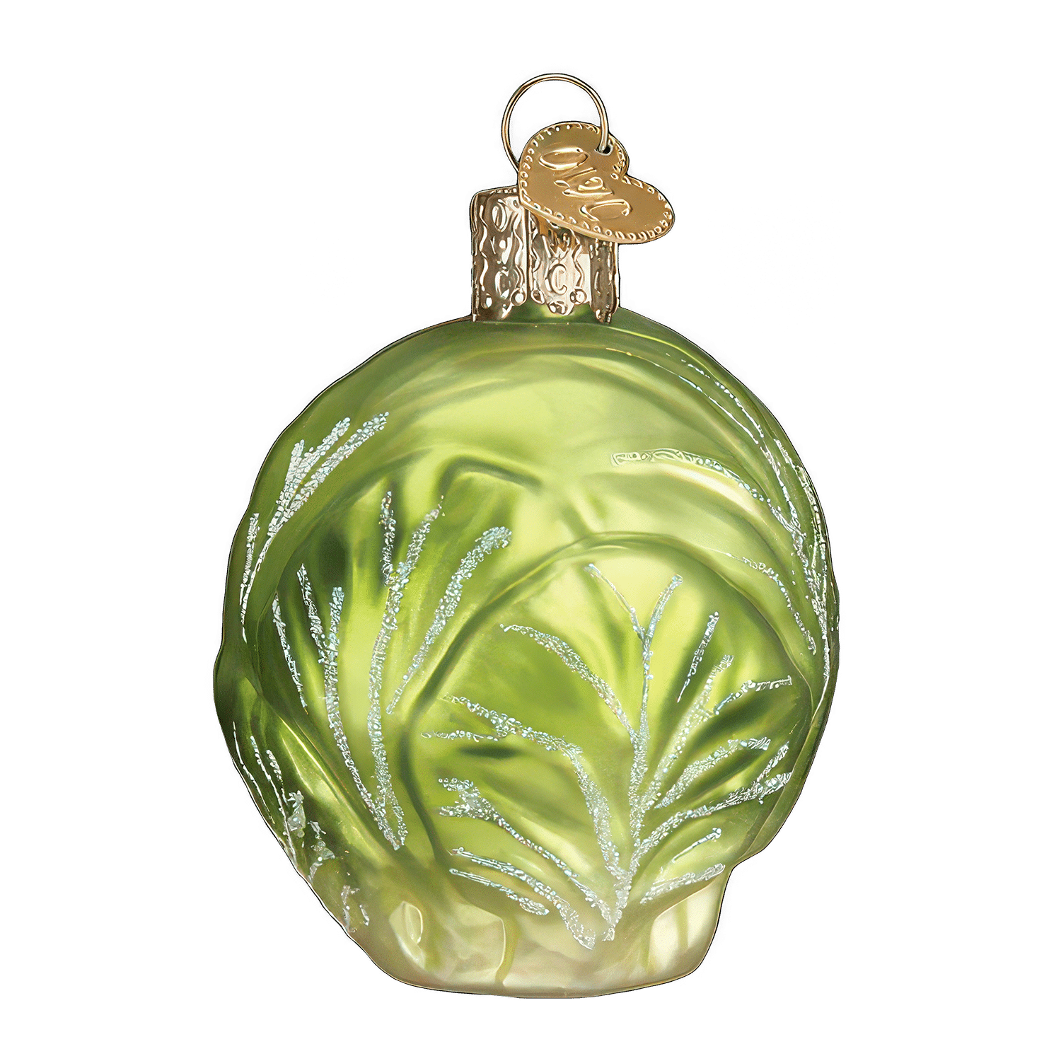 Brussel Sprout Ornament by Old World Christmas Front