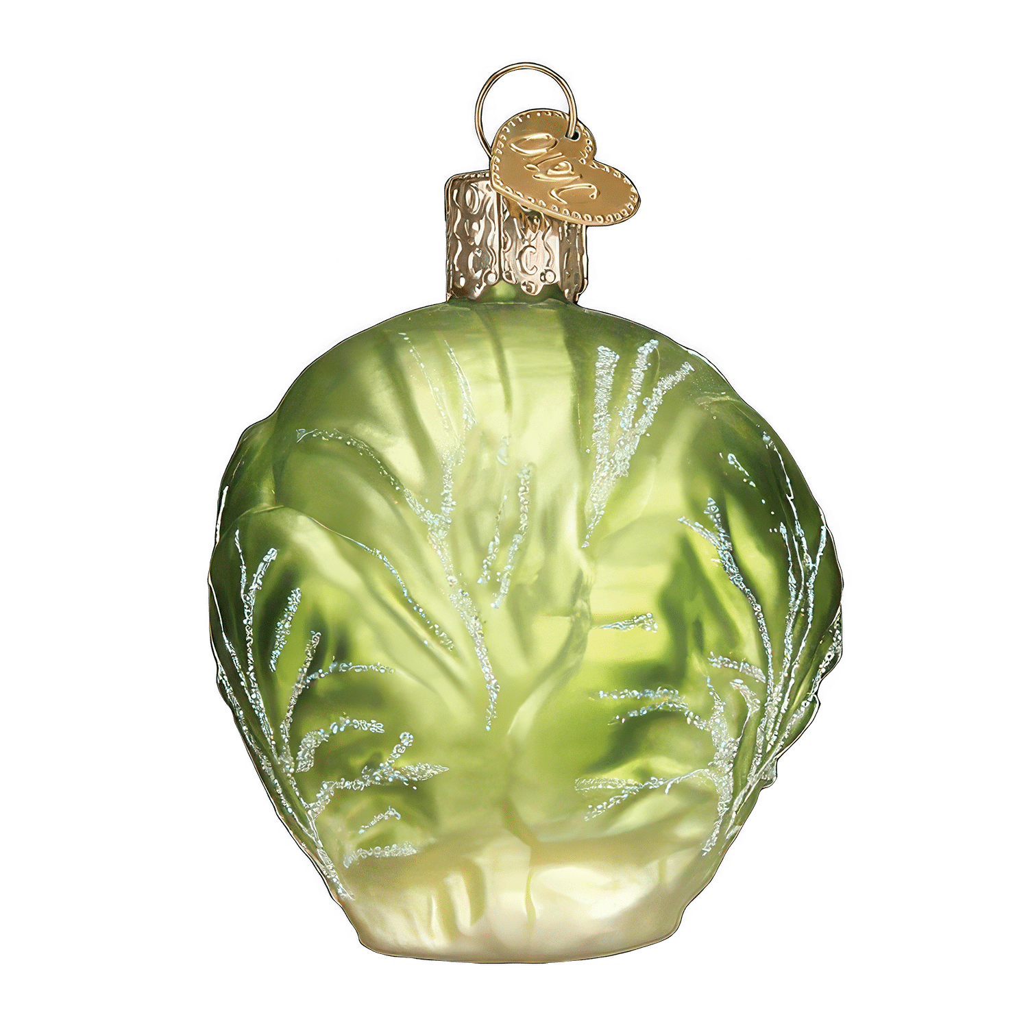 Brussel Sprout Ornament by Old World Christmas Side