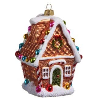 Colorful Gingerbread House Ornament