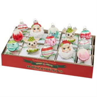 Festive Fete Rounds And Figures Shiny Brite By Radko