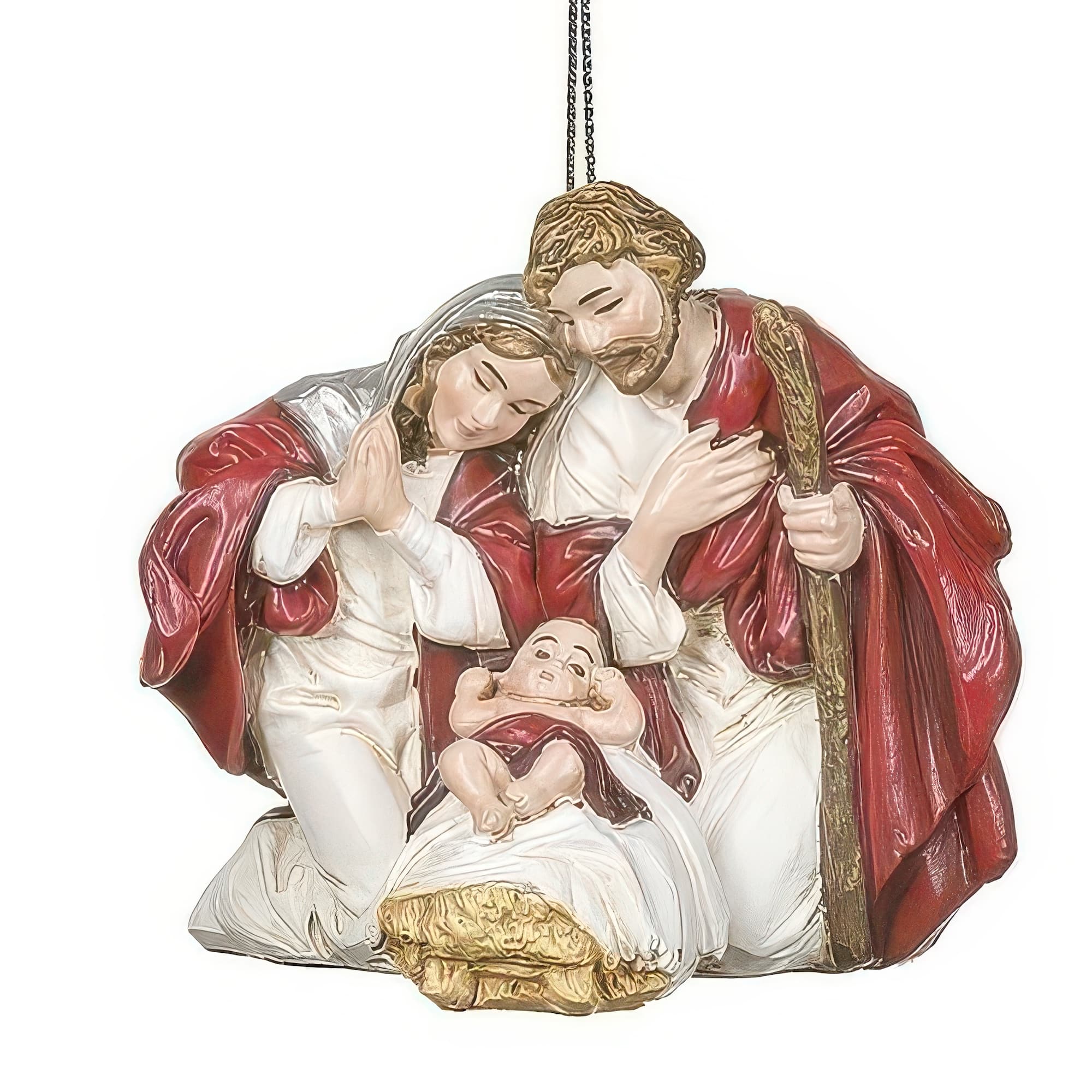 Holy Family Red Robe Ornament