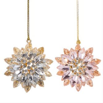 Jeweled Pastel Brooch Ornaments