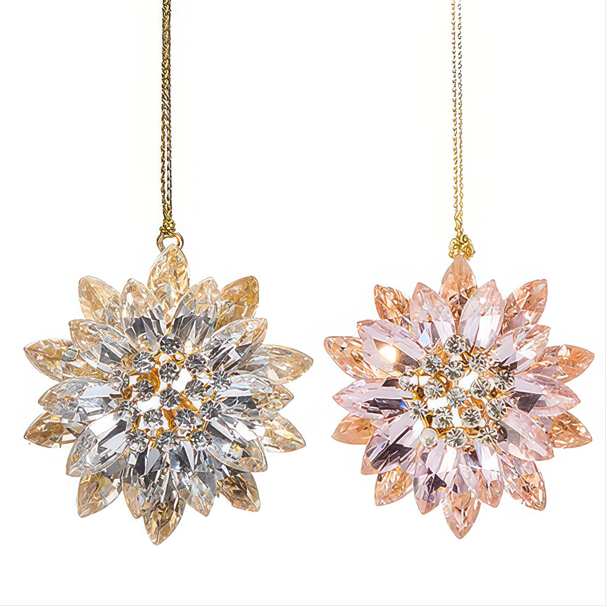 Jeweled Pastel Brooch Ornaments