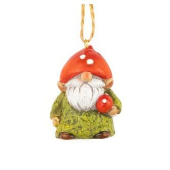Mini Gnome Mushroom Ornament